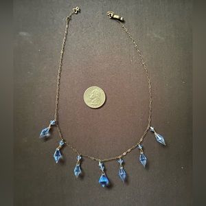 Blue Crystal Necklace